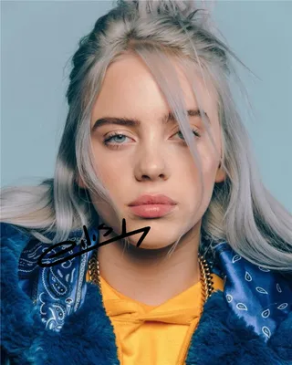 Изображение Billie Eilish в стиле плаката