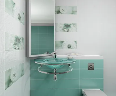 Фото бирюзовой плитки в ванной комнате с различными вариантами укладки