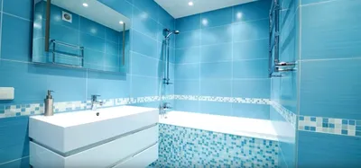 Фото ванной комнаты с бирюзовой плиткой: вдохновение для вашего ремонта
