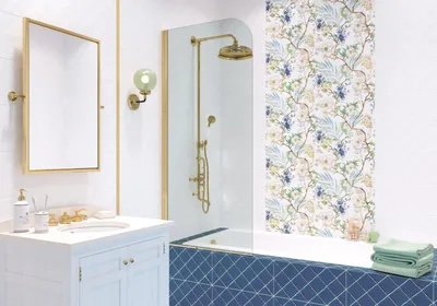 Ванная комната с бирюзовой плиткой: добавьте яркости в свою жизнь