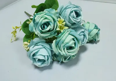 Бирюзовые розы: красивая картинка в цвете png