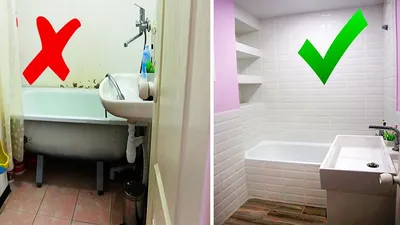 Фотографии бюджетного ремонта ванной комнаты в формате PNG