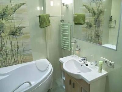 Бюджетный вариант ванной комнаты с использованием удобной мебели
