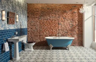 Фотографии ванной комнаты с доступными материалами
