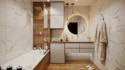 Фото ванной комнаты с простым интерьером