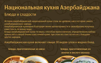 Гастрономическое путешествие: азербайджанская кухня в изысканных кадрах