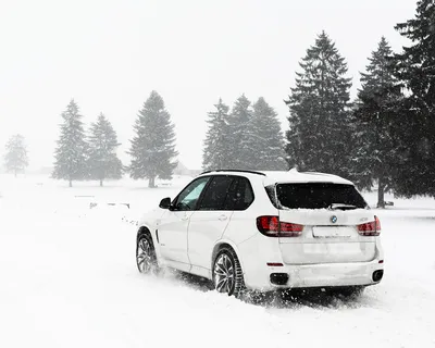 Зимняя сказка на колесах: Изысканные фотографии BMW X5