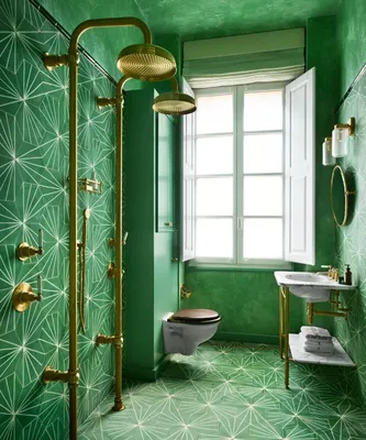 Фото ванной комнаты с большой плиткой в разных стилях интерьера