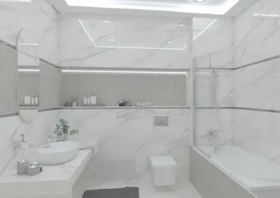 Новые фото ванной комнаты с большой плиткой