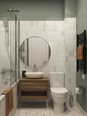 Ванная комната с большой плиткой: красивые фото