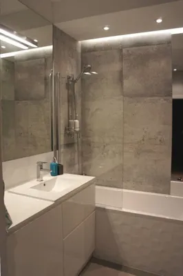 Изображения в HD качестве для ванной комнаты с большой плиткой