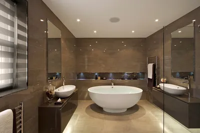Удивительные идеи для дизайна большой ванной комнаты