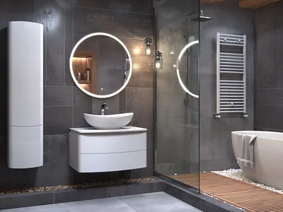 Фото больших ванных комнат с использованием натуральных материалов