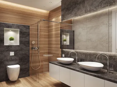 Новое изображение большого зеркала в ванной: скачать бесплатно в формате JPG, PNG, WebP в Full HD