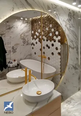 Изображение большого зеркала в ванной: скачать в формате JPG, PNG, WebP