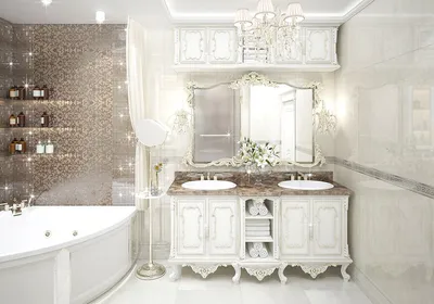 Ванная комната: впечатляющее зеркало