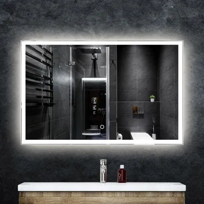 Большое зеркало в ванной: отражение стиля и индивидуальности