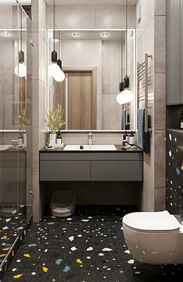 Фотография большого зеркала в ванной: вдохновение для дизайна