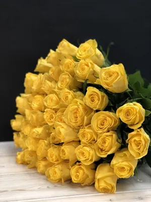 Фото с яркими желтыми розами для скачивания
