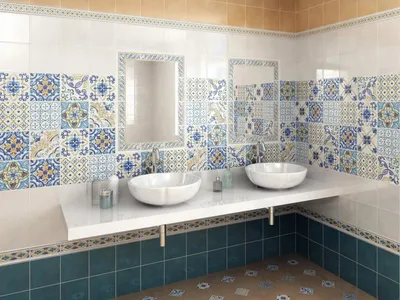 10) Бордюр из мозаики в ванной: в хорошем качестве