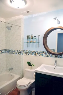 16) Бордюр из мозаики в ванной: выберите размер изображения