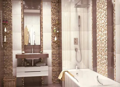 18) Бордюр из мозаики в ванной: выберите формат для скачивания