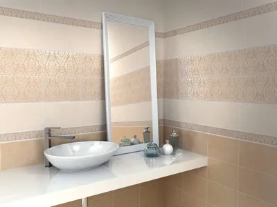 20) Бордюр из мозаики в ванной: полезная информация о дизайне
