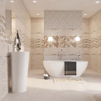 29) Красивый бордюр из мозаики для ванной: выберите размер и формат для скачивания