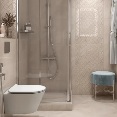 Идеи для декорирования ванной: бордюр из мозаики