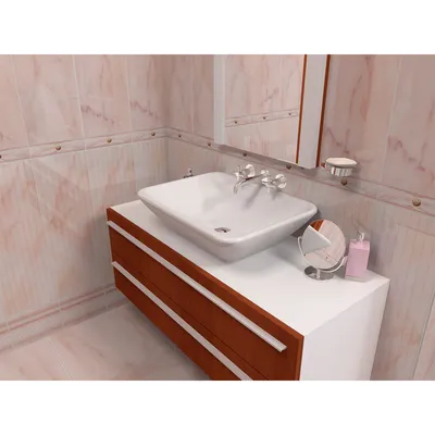 Мозаичный бордюр в ванной: сделайте акцент