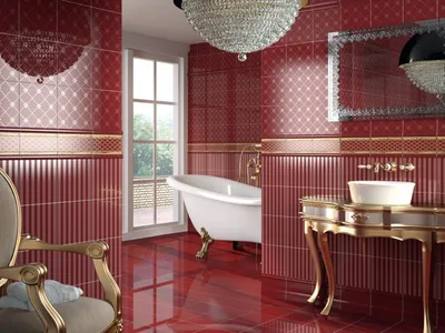 Бордовая плитка в ванной - красота и стиль в вашей ванной комнате