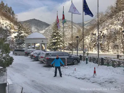 Фотографии Боржоми под зимним сиянием