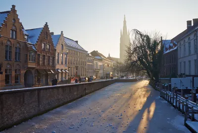 Фото Брюгге зимой: Выберите свой идеальный размер