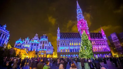 Фотка Брюсселя зимой: Зимние виды с высоким контрастом