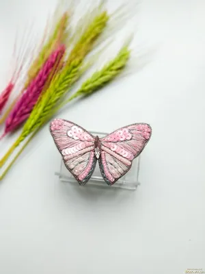 Изображение - Брошь из бисера в форме бабочки с возможностью выбора размера и формата