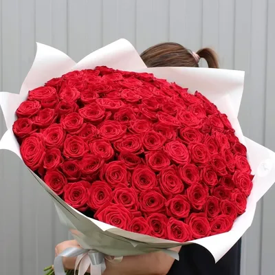 Фото букета из 101 розы 40 см: порадуйте себя и близких