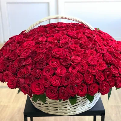 Изображение розового букета из 301 розы