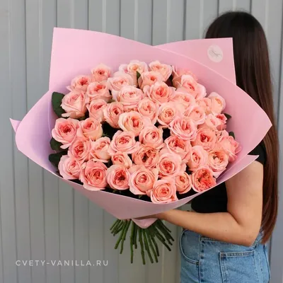 Уникальное фото букета из 45 роз в png формате