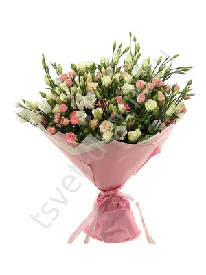 Фото, демонстрирующее красоту букета роз и эустомы
