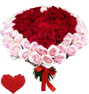 Букет из роз в виде сердца - выберите формат и размер скачивания