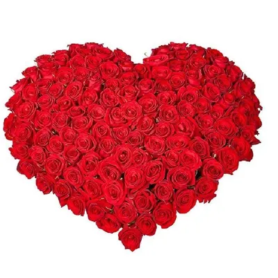 Фотка букета из роз в форме сердца - выберите формат изображения