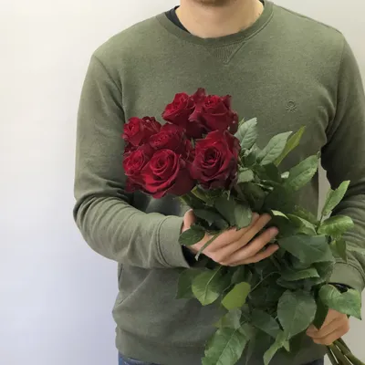 Мечта в цвете: фото букета из семи роз в формате jpg