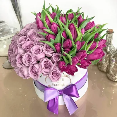Изображение роз и тюльпанов в формате jpg