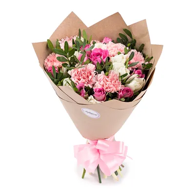 Изображение букета из тюльпанов и роз в формате jpg