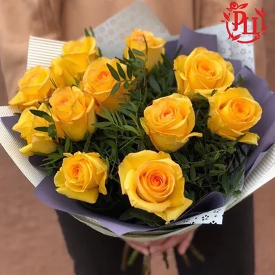 Фото букета желтых роз для сохранения