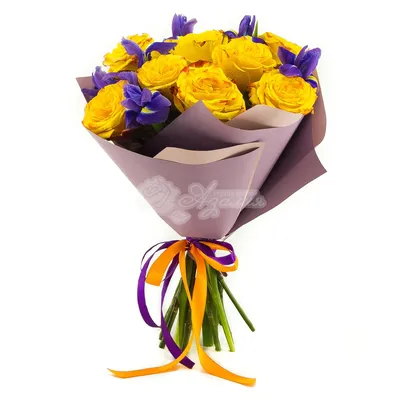 Фото букета желтых роз с насыщенными цветами