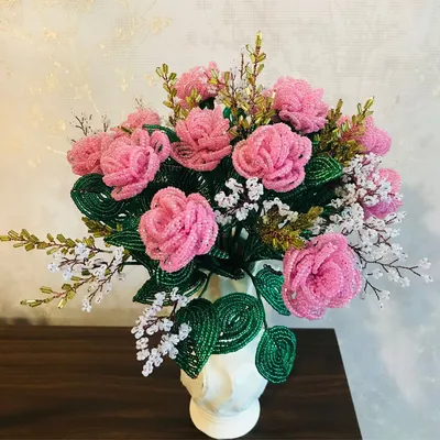 Букет роз из бисера: маленькое изображение в формате jpg