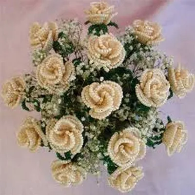 Букет роз из бисера: романтическое настроение, jpg