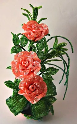 Букет роз из бисера: восхитительная красота, webp