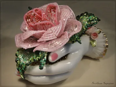 Фото букета роз из бисера: модное украшение, png